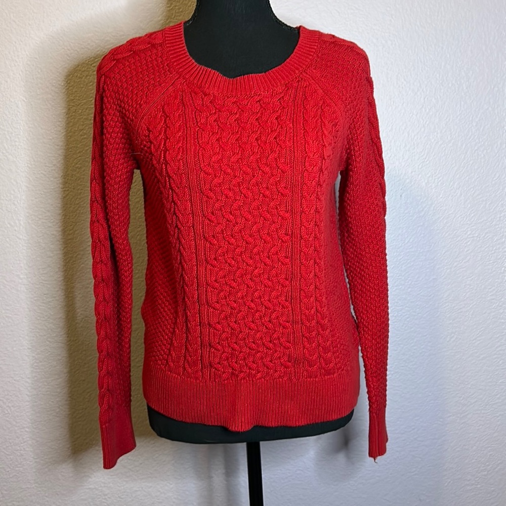 Cherry red GAP knit sweater